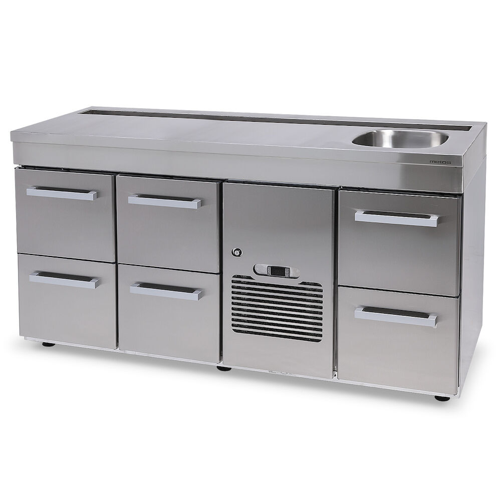 Cold drawer with lock Metos Classic BA1600-BO2-BO2-MPL-BO3