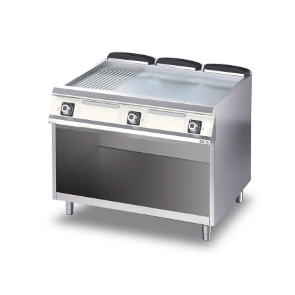 Plaatgrill rihveld./sile Metos Diamante D76/10 FTEC 1/3R avatud kapiga